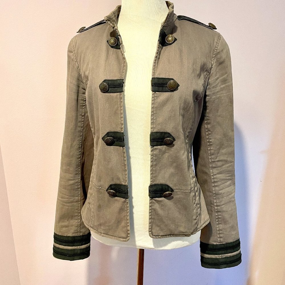 Juicy Couture Mandarin Collar Military Style Jacket Size Small/P